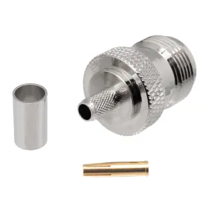 RG223U, N HEMBRA CRIMPAR , PIN DORADO — imagen 1