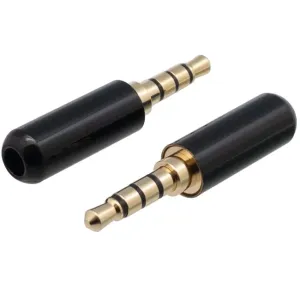 3.5mm MACHO - 4 CONTACTOS, NEGRO — imagen 1