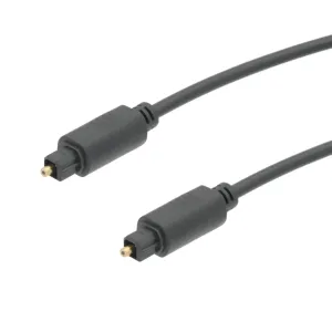 Cable Fibra Óptica TOSLINK 4.0mm - Conexión Macho a Macho de 3m de Alta Calidad — imagen 1