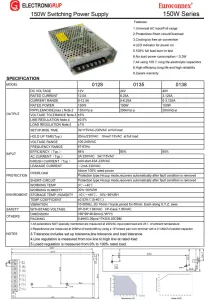 Fuente Aliment. Ind. 24V 150W 6.25A — imagen 2