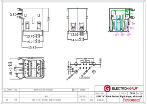 DOBLE USB-A, HEMBRA C.I., BLINDADO — imagen 2