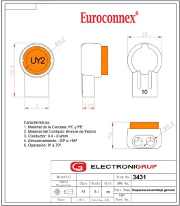 Conectores Empalme IDC UY2. — imagen 2