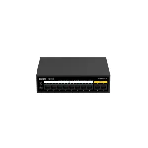 Reyee Switch PoE Sobremesa - Carcasa Metal - 8 puertos RJ45 10/100 Mbps PoE+ 802.3af/at  - 2 Puertos Uplink RJ45 10/100 Mbps - Plug and Play - Tecnología de ahorro de energía — imagen 1