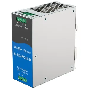 Fuente de alimentación Industrial Reyee - Salida DC 54 V 4,4A / 240 W - 2 salidas DC - 125x52x110 mm - Montaje en carril DIN — imagen 1
