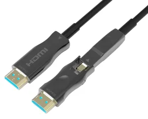 HDMI 2.0 desmontable de fibra óptica 4K@60Hz, 30m — imagen 1
