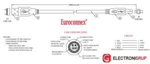 CABLE USB 2.0 TIPO A MACHO - B MACHO, 10m — imagen 2