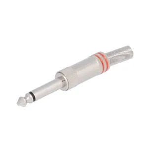 6.35mm MONO MACHO, LINEAS ROJAS — imagen 3