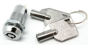 INTERRUPTOR DE CERRADURA MINI OFF-ON, CON DOS LLAVES, 125V. 1A  (250V. 0.5A) — imagen 1