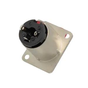 Hembra para panel/chasis 6,4mm Jack Stereo metal con bloqueo — imagen 2