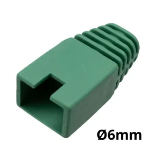 Capuchón protector para conector RJ45 para cable de Ø6mm, Verde — imagen 1