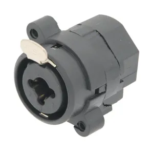 Combo Hembra XLR de 3 Polos y Jack Estéreo de 6.35 mm para Soldar Vertical (Recto) — imagen 1