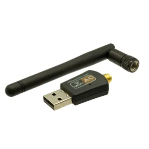 Adaptador WIFI AC por USB, 600Mbps + 5dBi antena — imagen 1