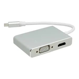 USB-C 3.1 a HDMI+VGA+DVI+USB 3.0, 15cm — imagen 5