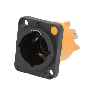 Base macho para connectores de corriente 3 Contactos 20A, compatible con powerCON TRUE1 — imagen 1