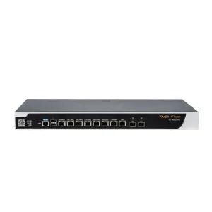 Ruijie Router Cloud - 8 Puertos Gigabit + 2 Puertos SFP Gigabit - Router + Funciones Firewall - Admite hasta 9 WAN para failover o balanceo - Hasta 2500 Mbps de ancho de banda - Hasta 1000 usuarios recomendados — imagen 1