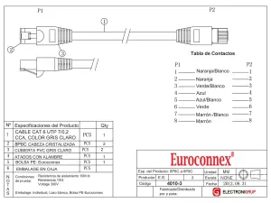 Cat.6 UTP 24 AWG, 0.3m, Negro — imagen 2