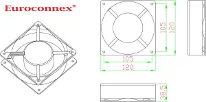 Ventilador de techo para armario rack 19" — imagen 2