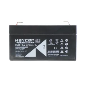 Batería 6V 1,2Ah HeyCar HA 97x24x51,5 (L x W x H) — imagen 2