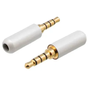 3.5mm MACHO - 4 CONTACTOS, BLANCO — imagen 1