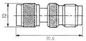 MINI UHF MACHO - TNC HEMBRA — imagen 2