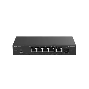 Reyee Switch PoE Cloud Capa 2 - 5 puertos PoE MultiGigabit+ 1 10Gbps SFP+ -  PoE 802.3af/at hasta 30w / Máximo 70W - Static LAG/DHCP Snoop/Port Mirror - VLAN/Port Isolation/PoE Watchdog - Enrackable — imagen 1