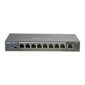 Reyee Switch PoE Cloud Gestionable - 8 puertos PoE+ + 1 Uplink RJ45 — imagen 1