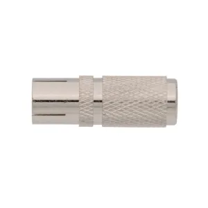 CONECTOR TV HEMBRA ROSCAR, METALICO, RECTO, RG-6, 5C2V — imagen 1