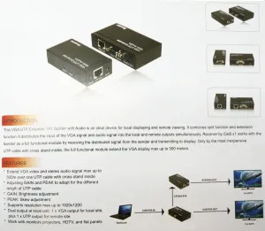 Extensor VGA, 300m resolución hasta 1920x1200 — imagen 2