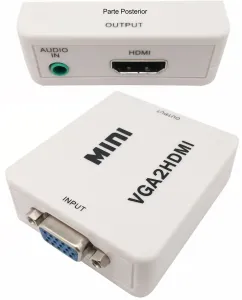 Conversor VGA + Audio 3.5mm St a HDMI, Econòmic — imagen 1