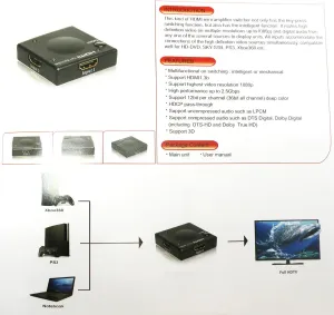 Conmutador HDMI 3x1 - manual — imagen 2
