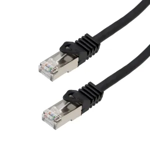Cat.6 SSTP(SFTP) LSZH, 27AWG, 0.3m, Negro LSZH — imagen 1