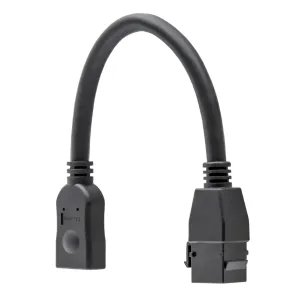 Cable HDMI hembra a hembra Keystone, 15cm. — imagen 2