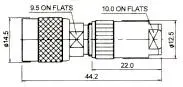 TNC MACHO PARA CABLE 8mm — imagen 2