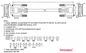 DVI-D/ DVI-D 24+1, DOBLE LINK, 5m — imagen 2