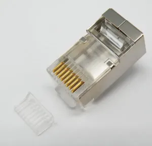 RJ45 Cat.5e FTP(BLINDADO) + GUIA 8P8C 50U", PARA CABLE FLEXIBLE — imagen 1
