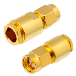 RG223, SMA Macho Soldar, Dorado — imagen 1