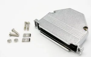 37P. CARCASA SUB-D METALICA Y TORNILLOS CORTOS — imagen 1