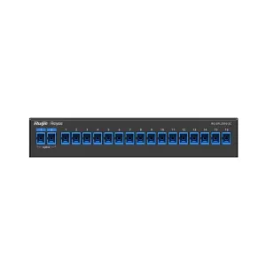 Reyee Splitter Óptico Pasivo - Longitud de onda 1260nm a 1650nm - Compatible con solución e-Lighten Reyee - 2 x Conectores SC uplink  - 16 x Conectores SC para ONU´s - Enrackable y montaje en pared — imagen 1