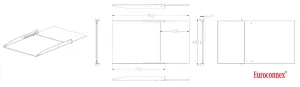 Bandeja fija extensible 800mm, 19" — imagen 2