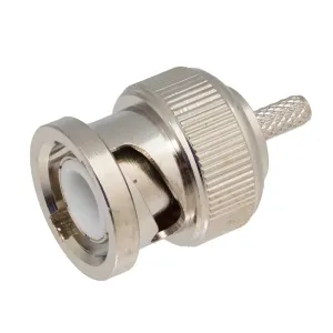 BNC Macho Crimpar para RG-174, LMR100, PTFE — imagen 1