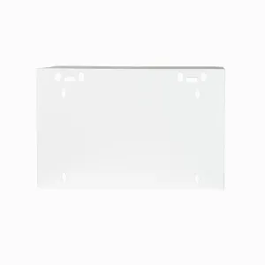 19" Armario rack 6U, Ancho:570mm, Fondo:450mm, Puerta Cristal con perforado hexágono, blanco — imagen 5