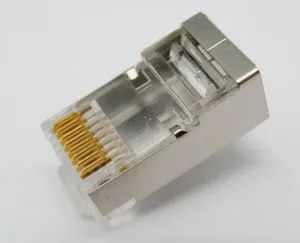 RJ45 Cat.5e FTP(BLINDADO) 8P8C 50U", PARA CABLE RIGIDO — imagen 1
