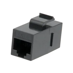 Acoplador Keystone Cat.6 Negro, RJ45 doble hembra — imagen 2
