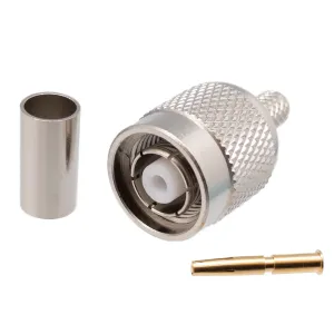 RG58 / LMR200, R/P TNC Macho Crimpar, PTFE — imagen 1