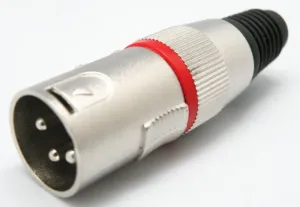 3p XLR Macho Aereo, Linea Roja — imagen 1