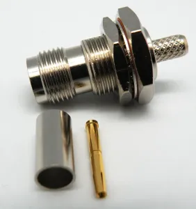 RG-58, TNC HEMBRA CHASIS CRIMPAR — imagen 1