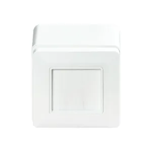 Carátula frontal con cepillo para caja de superficie 80x80mm | No incluye caja de superficie — imagen 6