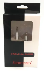 3.5mm Jack Estereo Macho - Macho, 0.5m, blanco — imagen 2