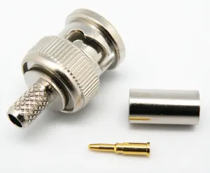BNC Male Crimpar para RG-179, PTFE — imagen 1