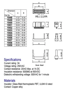 20C. I.D.C HEMBRA PARA CABLE PLANO, 2.54mm — imagen 2